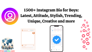 Instagram Bio for Boys Latest, Attitude, Stylish, Trending, Unique, Creative and more
