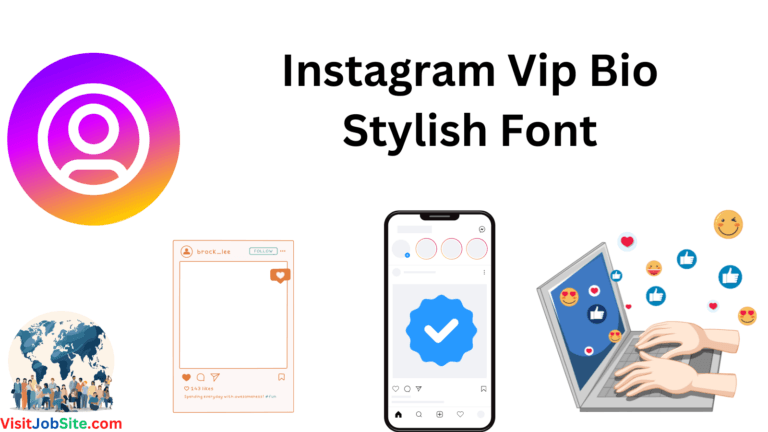 Instagram Vip Bio Stylish Font