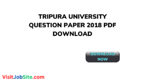 Tripura University Question Paper 2018 PDF